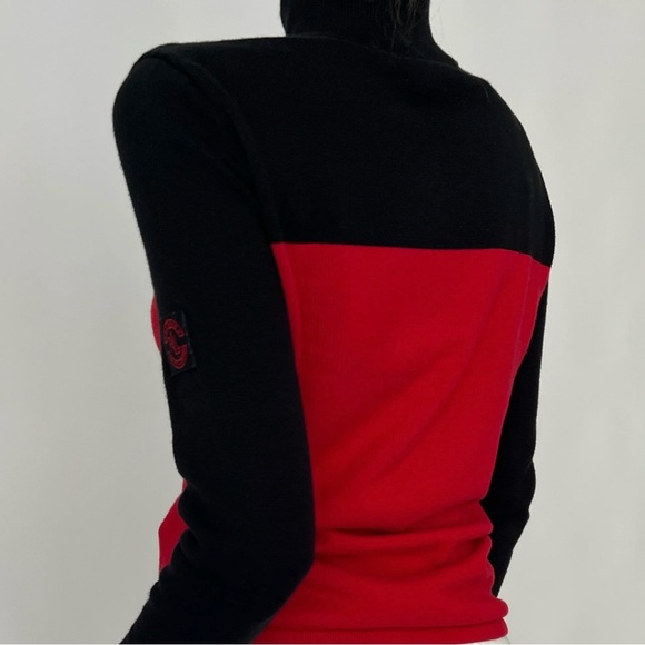 RALPH LAUREN VINTAGE CREST
COLOR-BLOCK QUARTER ZIP SWEATER - Picture 2 of 10